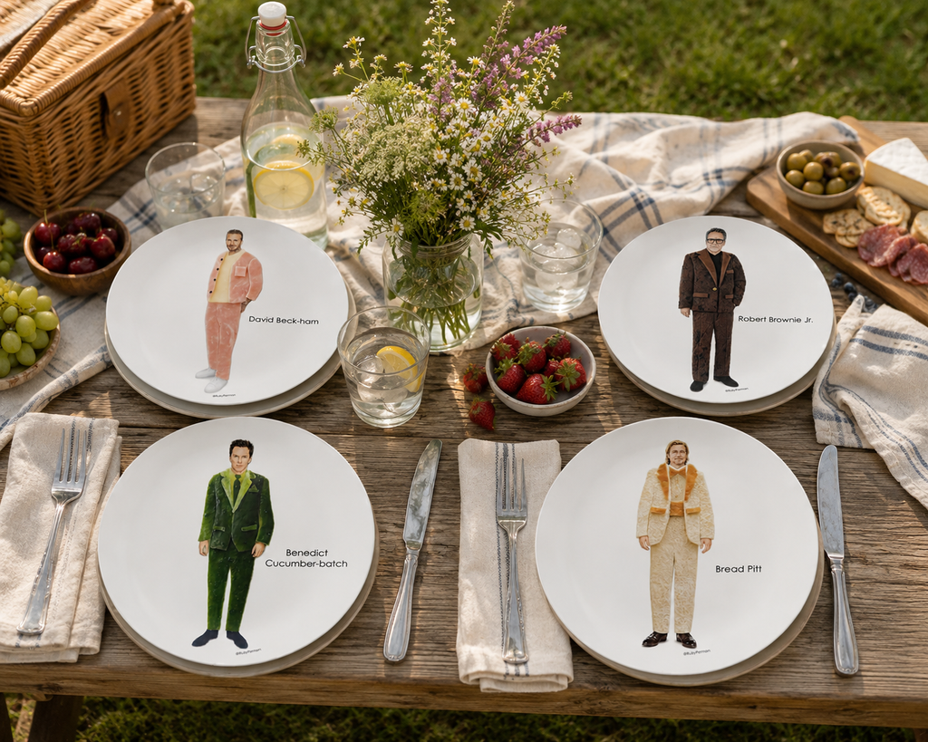 David Beck-ham – Celebrity Food Pun Plate
