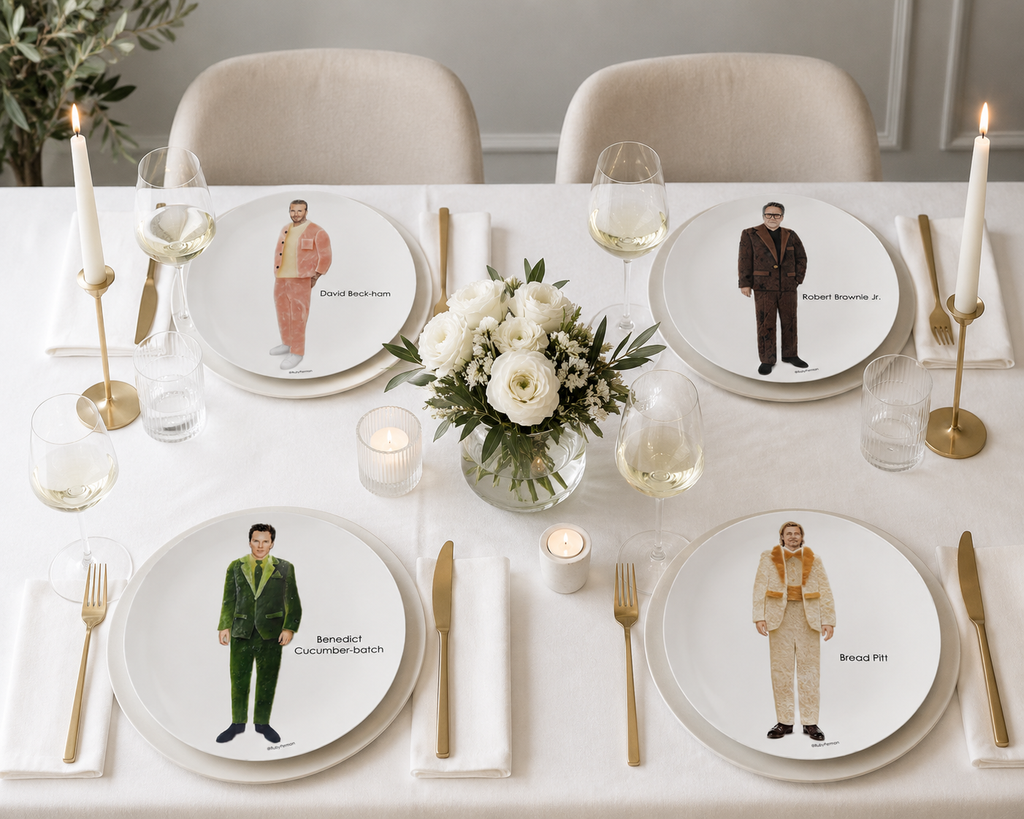 Benedict Cucumber-batch – Celebrity Food Pun Plate