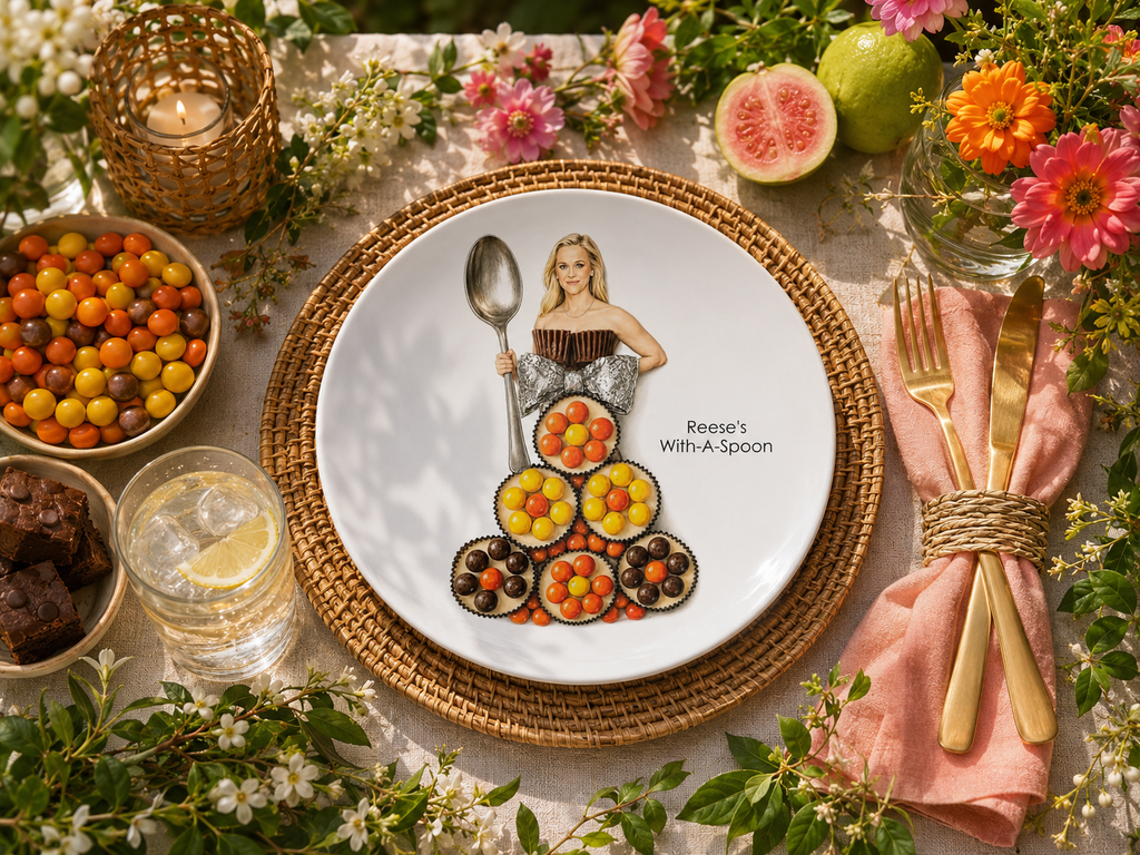 Reese's With-A-Spoon – Food Pun Party™ Plate