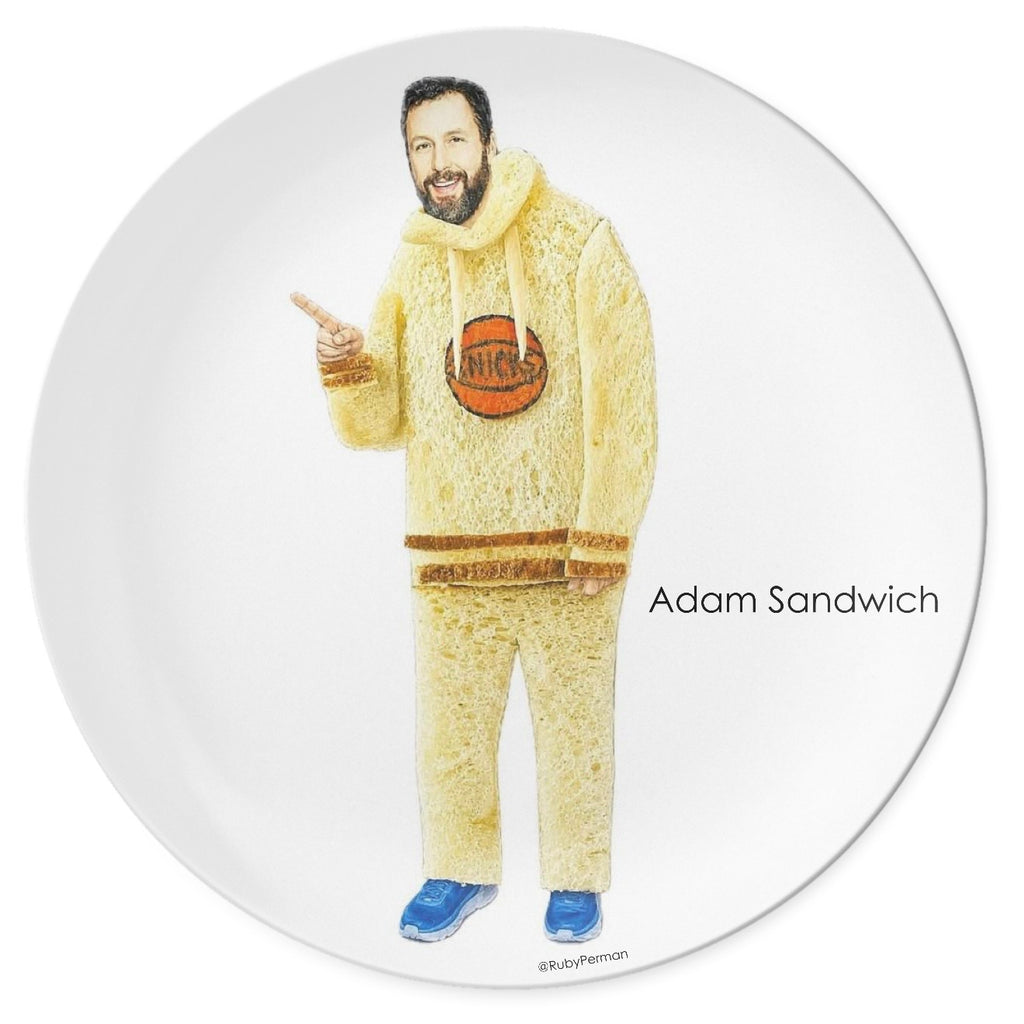 Adam Sandwich – Celebrity Food Pun Plate