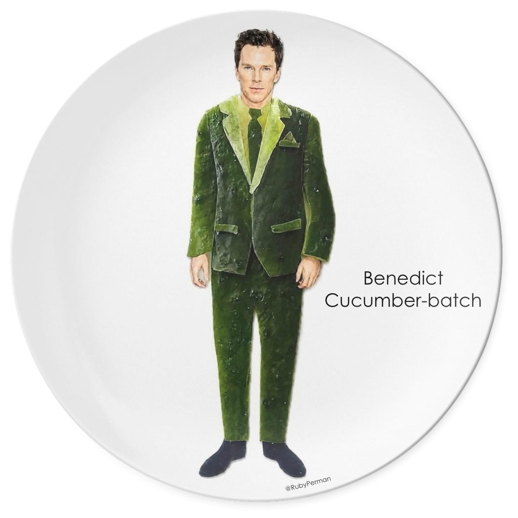 Benedict Cucumber-batch – Celebrity Food Pun Plate