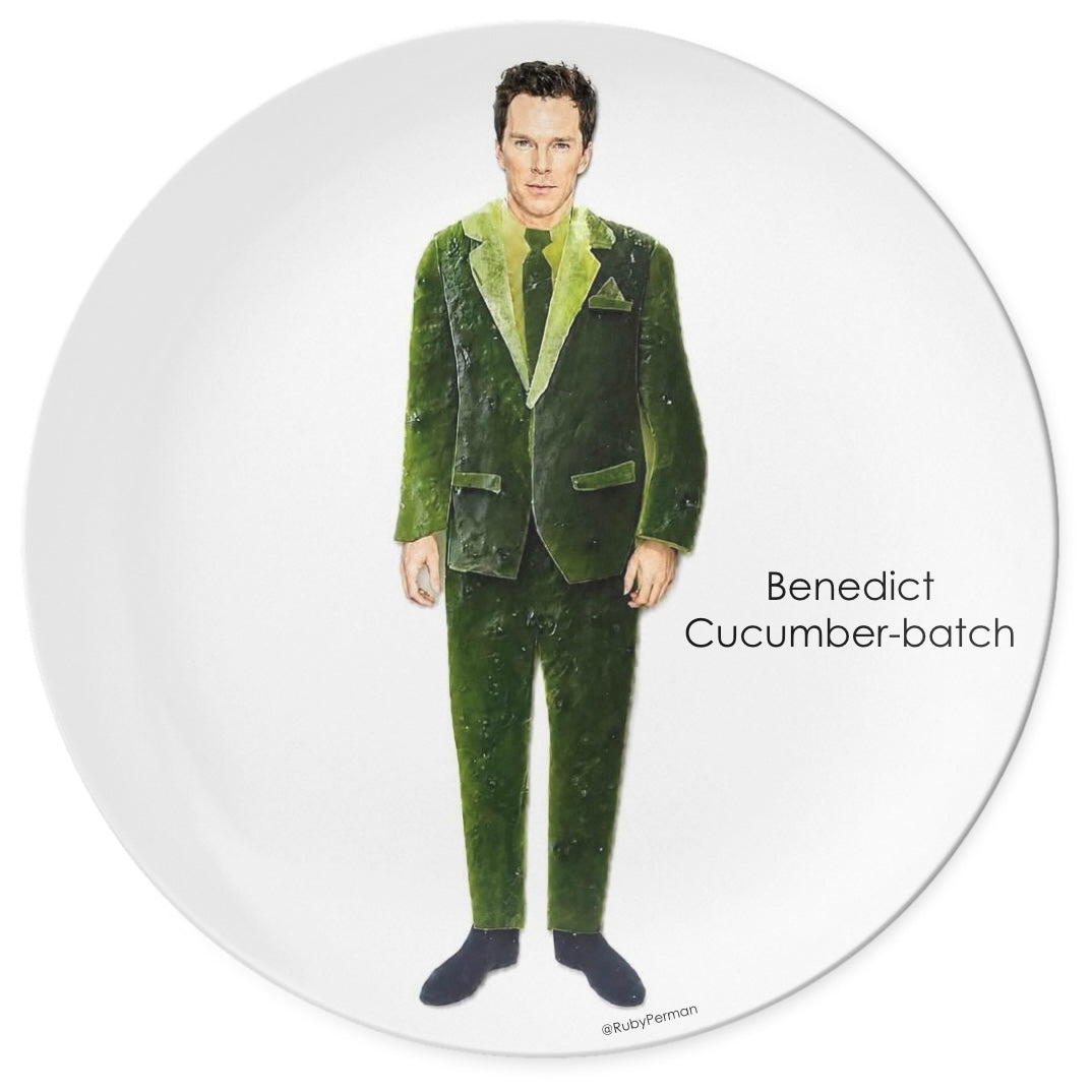 Benedict Cucumber-batch – Celebrity Food Pun Plate