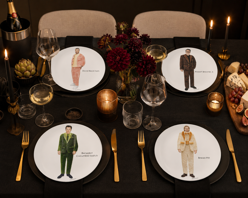 Adam Sandwich – Celebrity Food Pun Plate