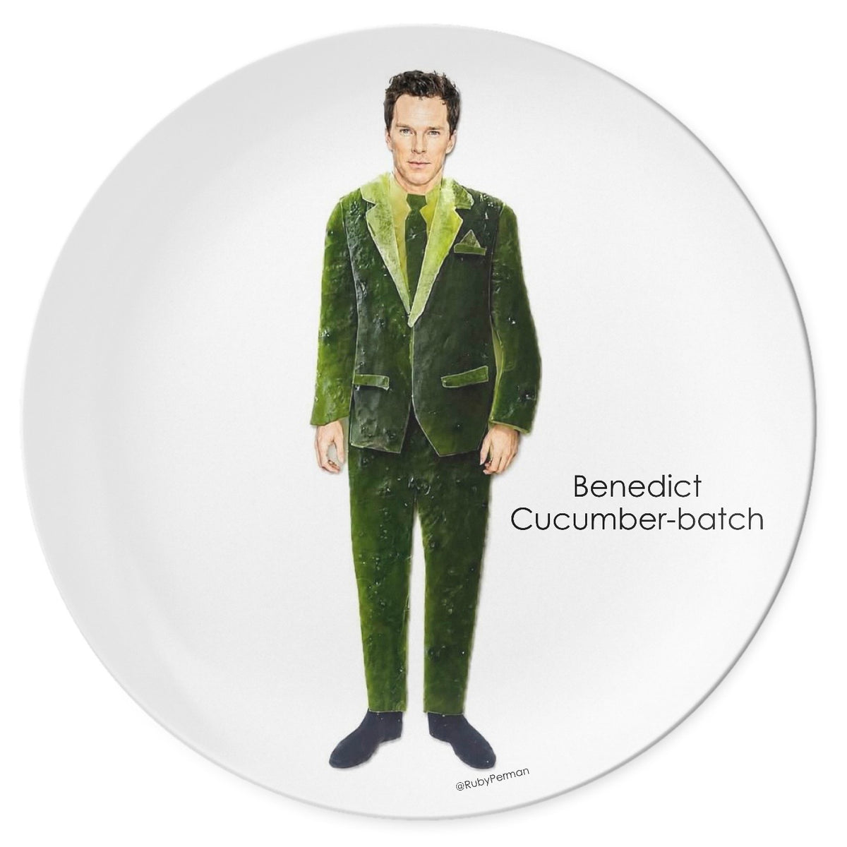 Benedict Cucumber-batch – Celebrity Pun Plate