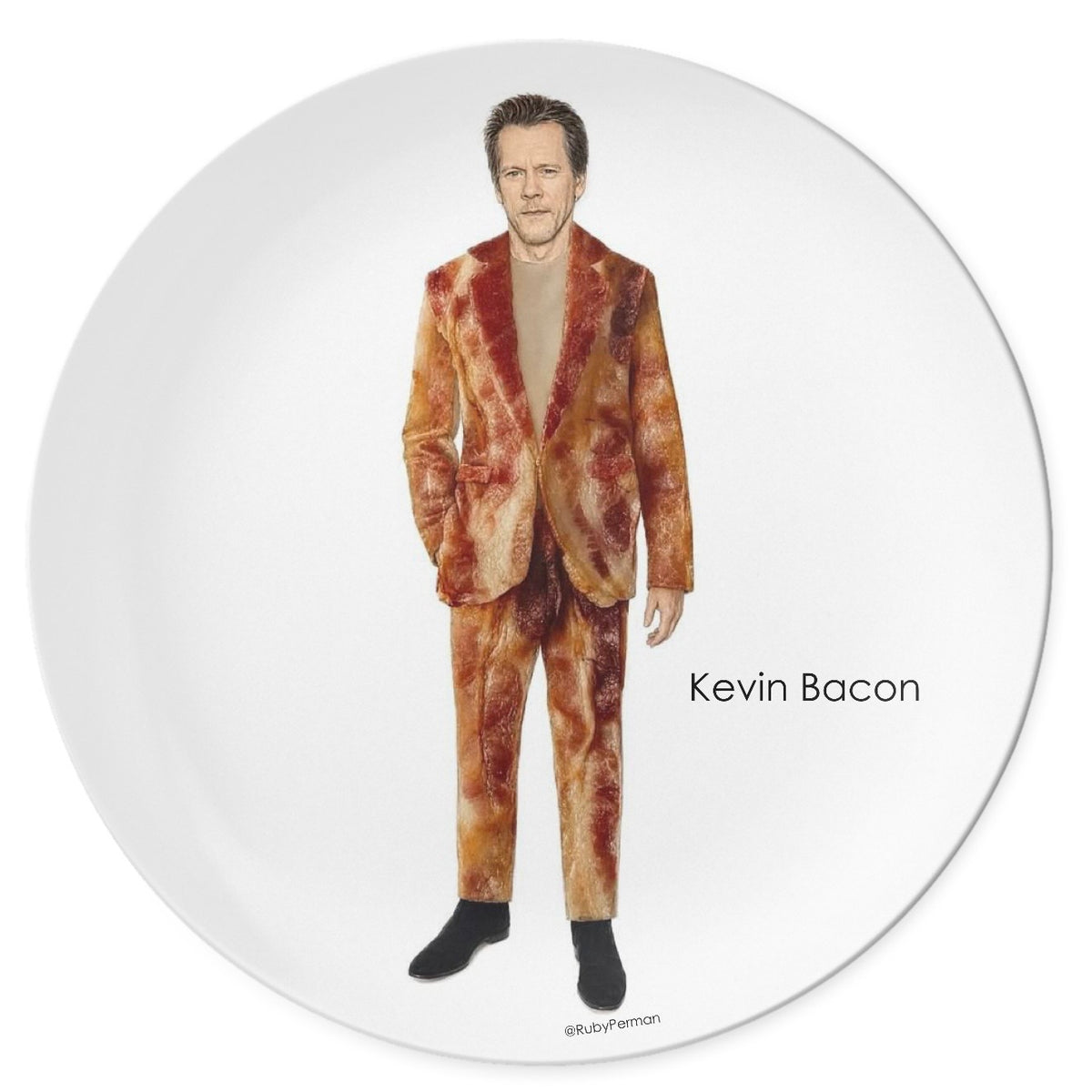 Kevin Bacon – Celebrity Pun Plate