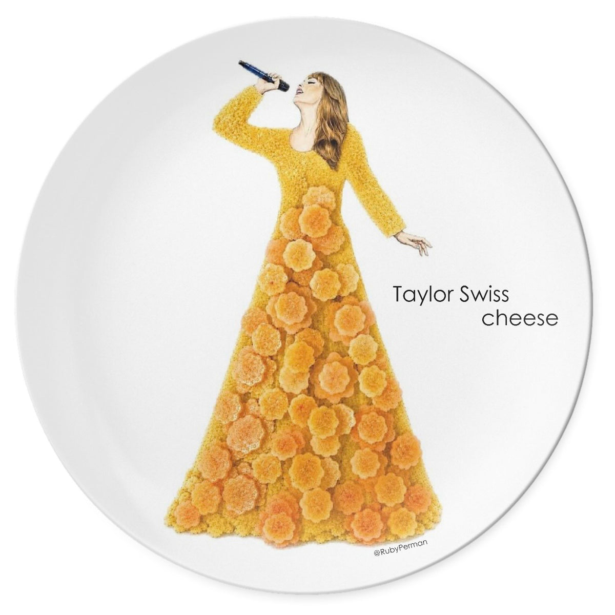 Taylor Swiss Cheese – Celebrity Pun Plate