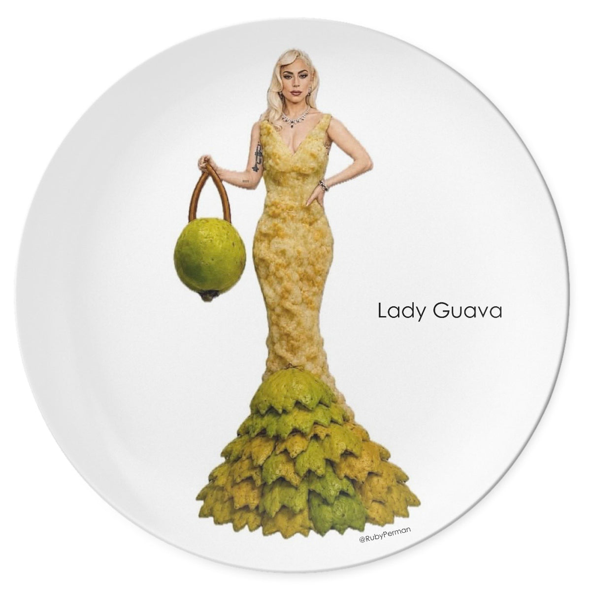 Lady Guava – Celebrity Pun Plate