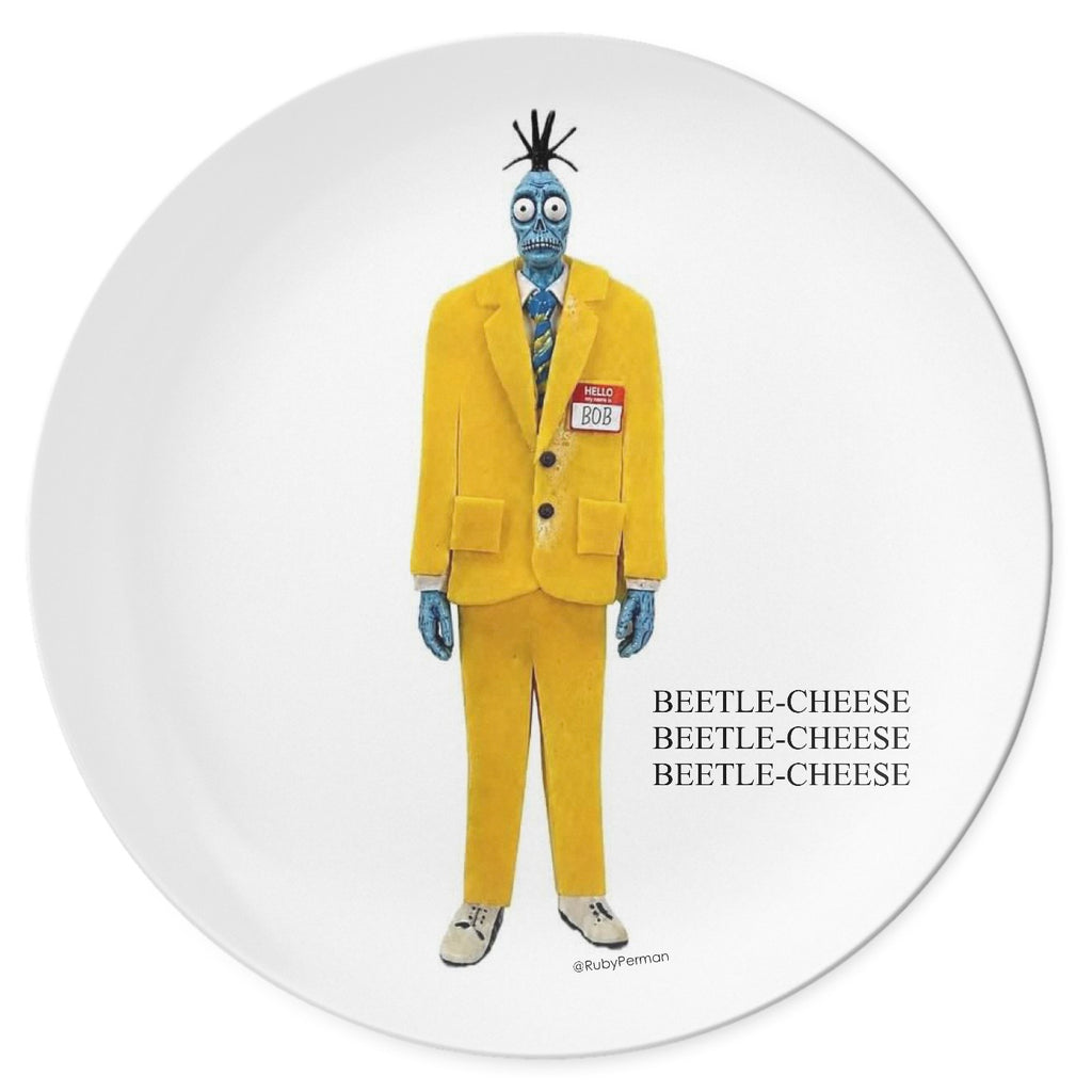 Halloween Movies Pun Plate Collection - Set of 4 - Free U.S. Shipping!