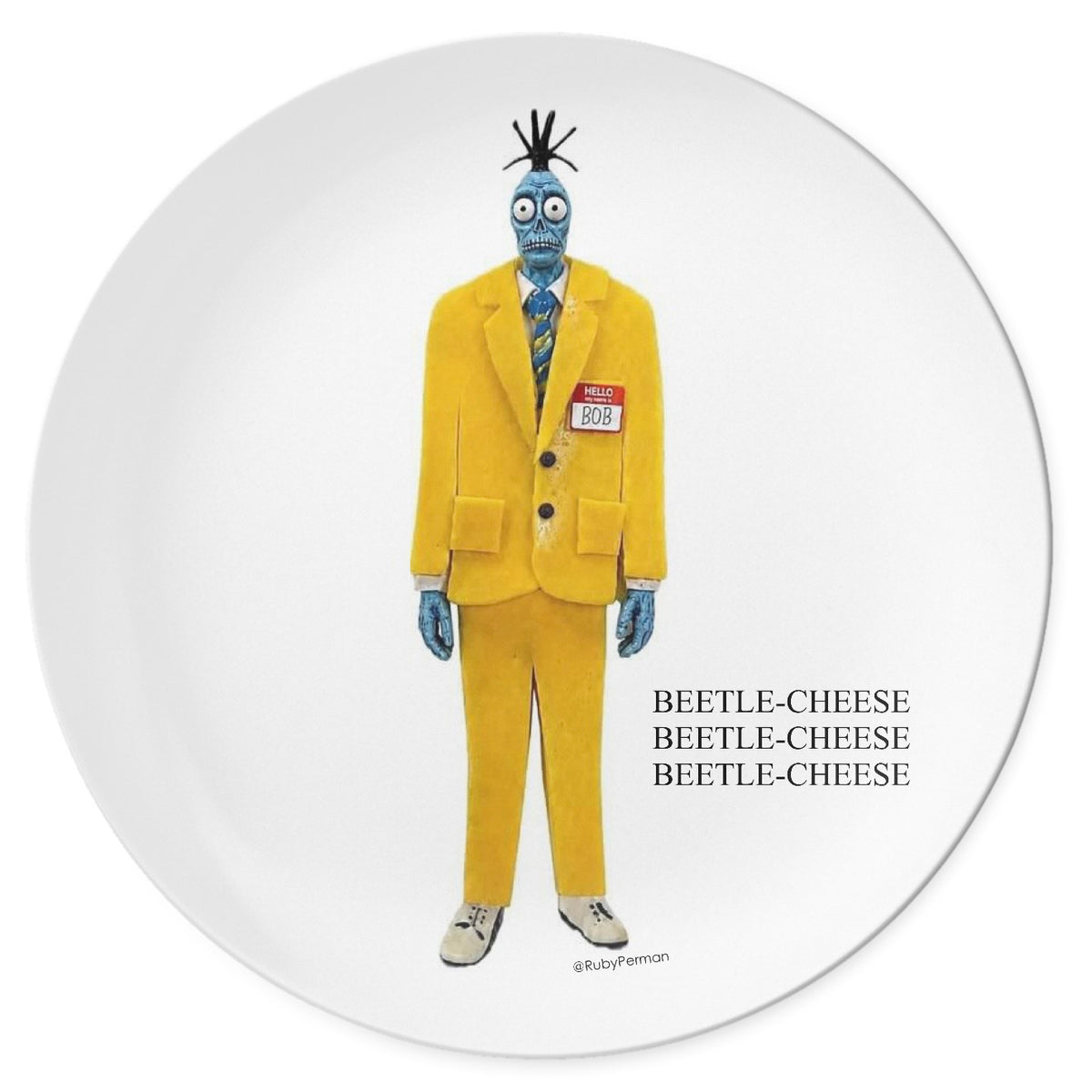 Halloween Movies Pun Plate Collection - Set of 4 - Free U.S. Shipping!
