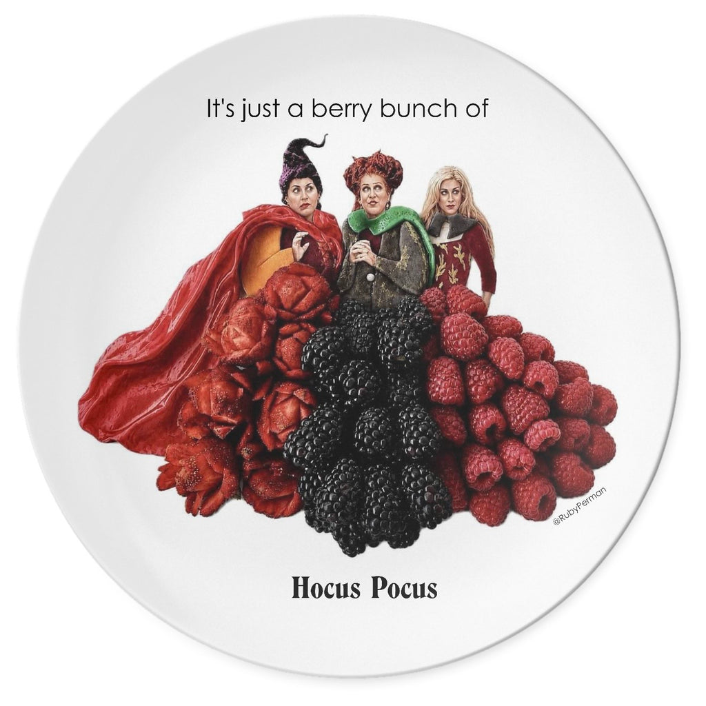 Halloween Movies Pun Plate Collection - Set of 4 - Free U.S. Shipping!