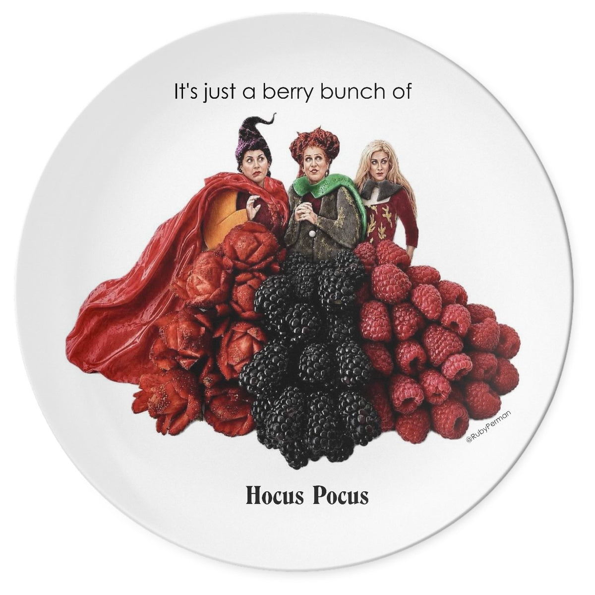 Halloween Movies Pun Plate Collection - Set of 4 - Free U.S. Shipping!