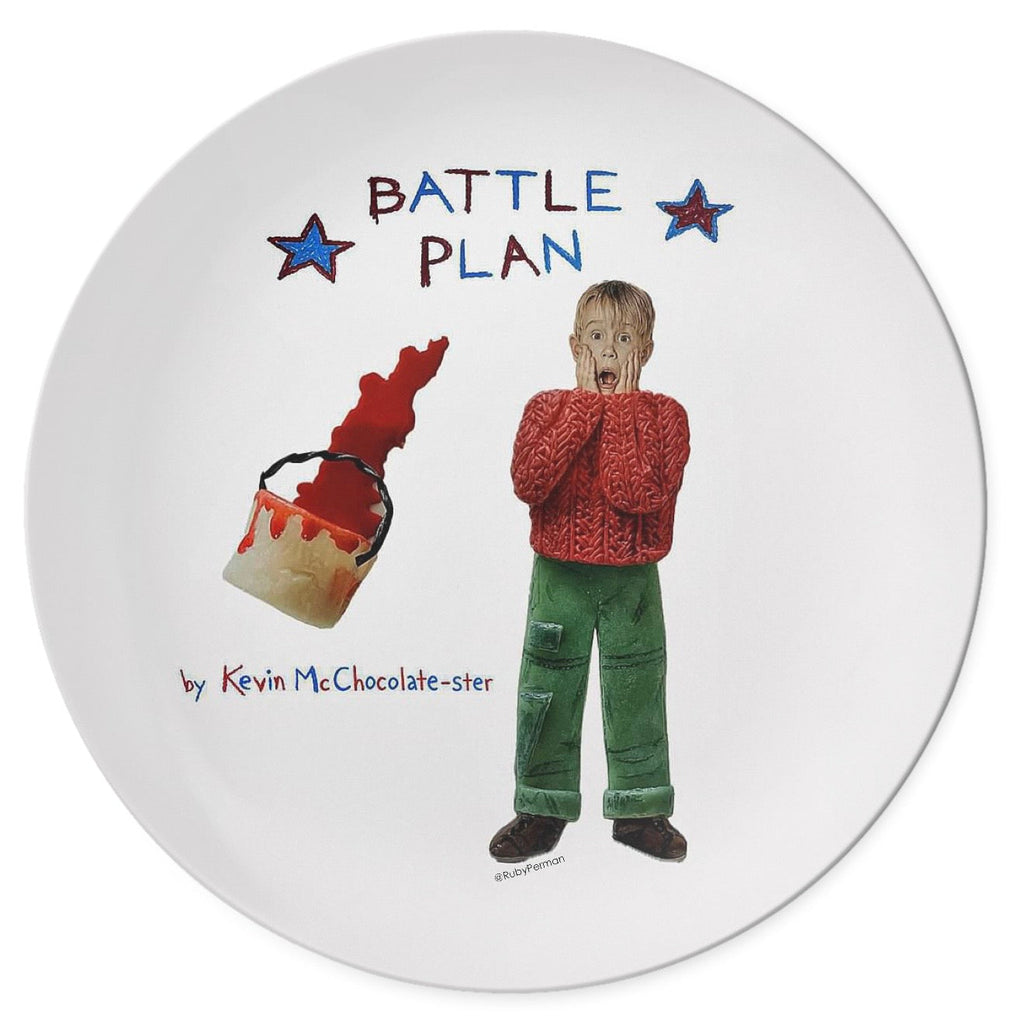 Battle Plan by Kevin McChocolate-ster – Christmas Food Pun Plate