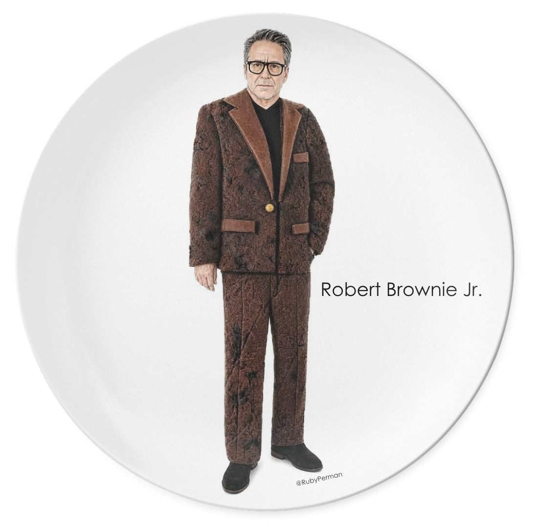 Robert Brownie Jr. – Celebrity Food Pun Plate